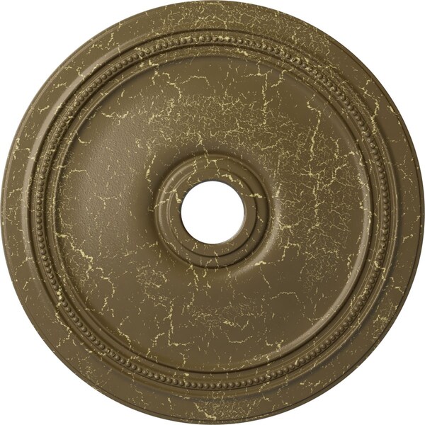 Ekena Millwork Diane Ceiling Medallion (Canopies up to 6 1/4"), 24"OD x 3 5/8"ID x 1 1/4"P, Mississippi Mud Crackle CM24DIMMC - main
